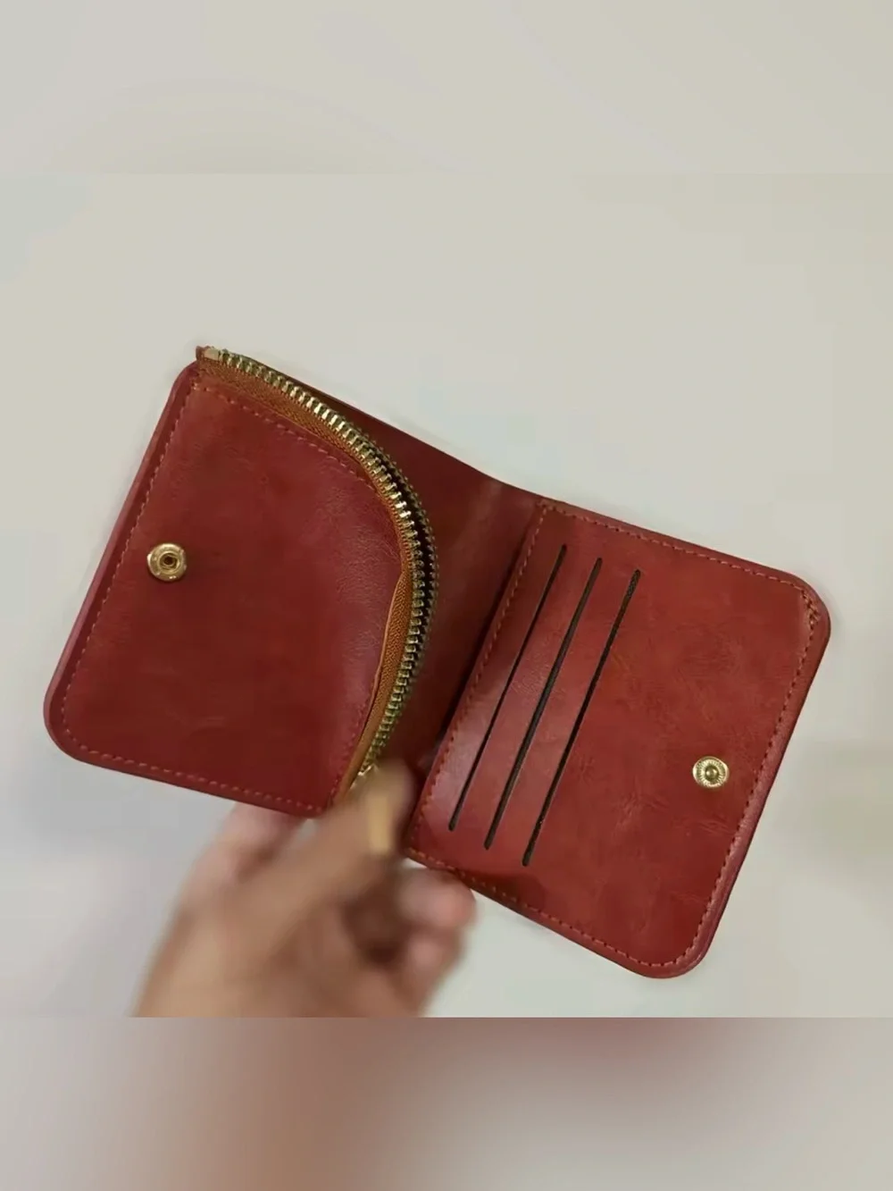 Vintage Brown Leather Card Holder wallet